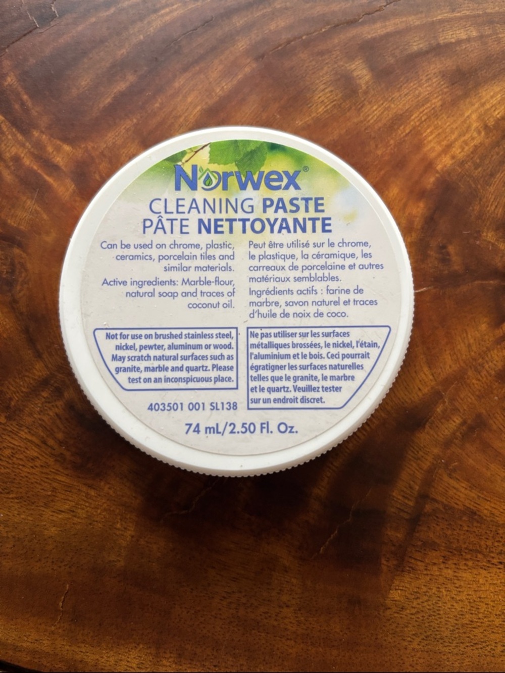 Norwex Cleaning Paste - White and Green Label